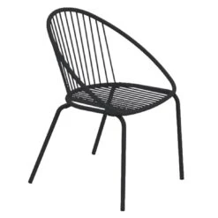 Vermobil Aria Stapelstuhl Stahl Schwarz