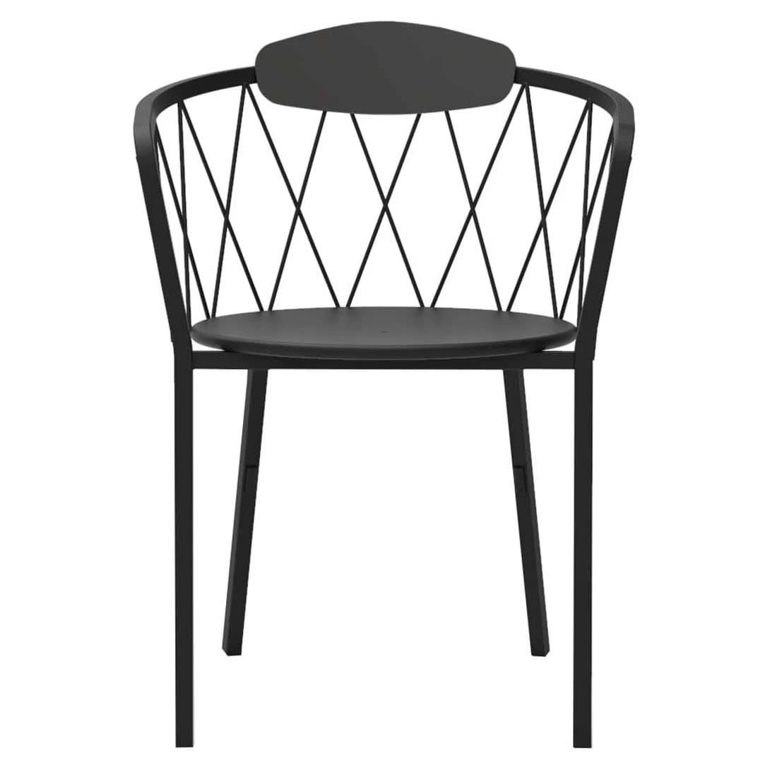 Vermobil Daisy Stapelsessel Inkl. Rückenlehne Schwarz 2 Vermobil Daisy Stapelsessel Inkl. Rückenlehne Schwarz - Image 2