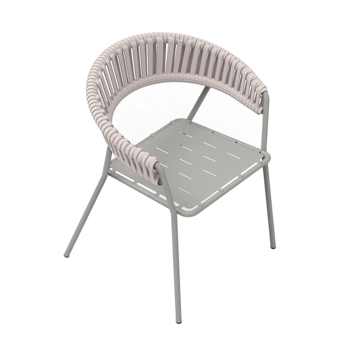 Vermobil Key West Stapelsessel Stahl/Rope Fango 2 Vermobil Key West Stapelsessel Stahl/Rope Fango - Image 2
