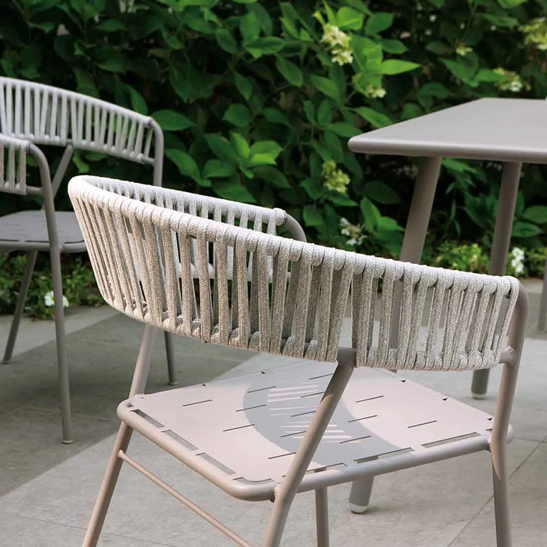 Vermobil Key West Stapelsessel Stahl/Rope Fango 3 Vermobil Key West Stapelsessel Stahl/Rope Fango - Image 3