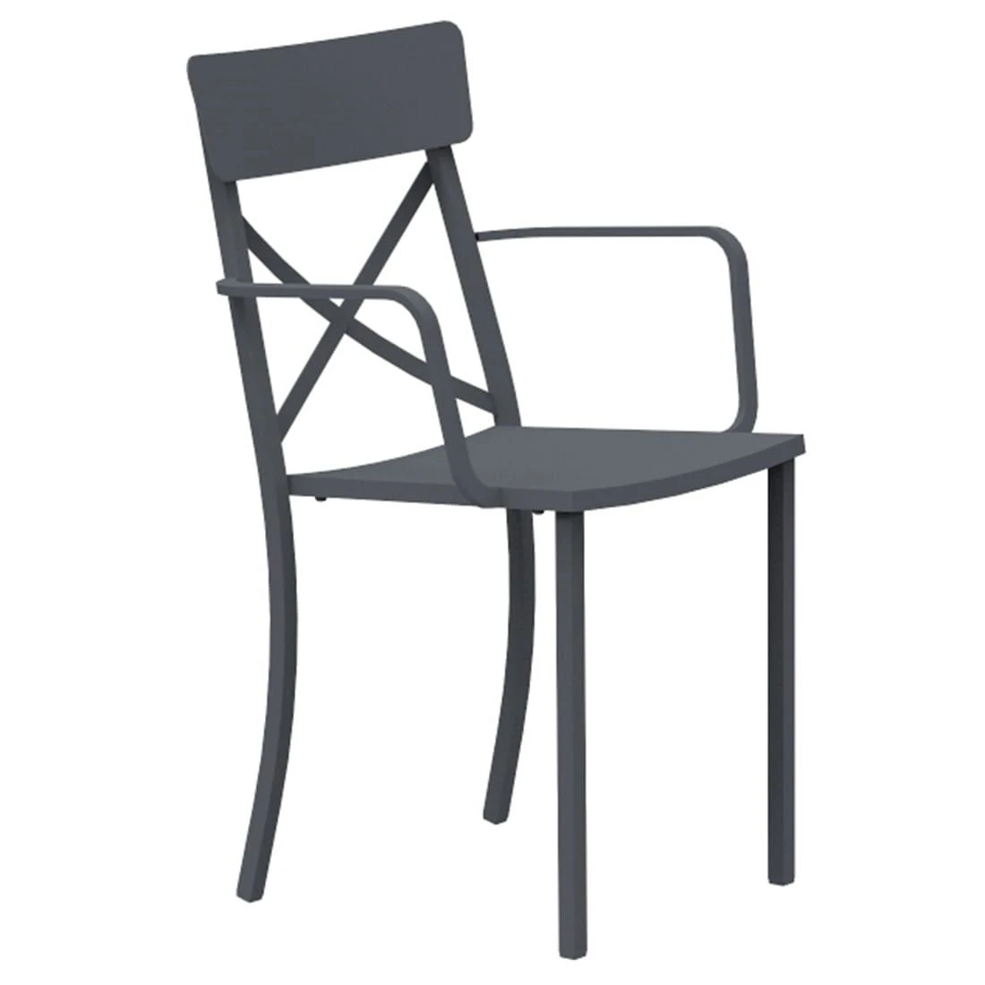 Vermobil Mogan Stapelsessel Stahl Antikgrau 1 Vermobil Mogan Stapelsessel Stahl Antikgrau