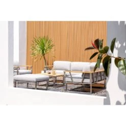 Zebra Belvedere Hocker Edelstahl/Olefin Edelstahl/Grau 7 Zebra Belvedere Hocker Edelstahl/Olefin Edelstahl/Grau -Gartenmöbel Verkauf zebra belvedere hocker edelstahl 4