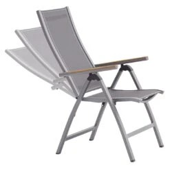 Zebra Fly Klappsessel Aluminium/Textilene Elegance Grey/Dark Grey -Gartenmöbel Verkauf zebra fly klappsessel aluminium textilene 1353476 5