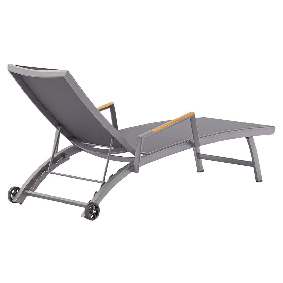 Zebra Fly Gartenliege Aluminium/Textilene Elegance Grey/Dark Grey 4 Zebra Fly Gartenliege Aluminium/Textilene Elegance Grey/Dark Grey - Image 4