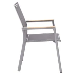 Zebra Fly Stapelsessel Aluminium/Textilene Elegance Grey/Dark Grey -Gartenmöbel Verkauf zebra fly stapelsessel aluminium textilene 1353509 3