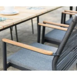 Zebra Spider Stapelsessel Aluminium/Rope Graphit -Gartenmöbel Verkauf zebra spider gartensessel aluminium rope teak al graphit 1089729 4